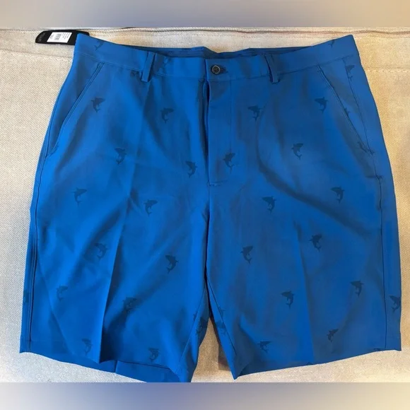 Greg Norman Collection Teal Shorts - Picture 1 of 5
